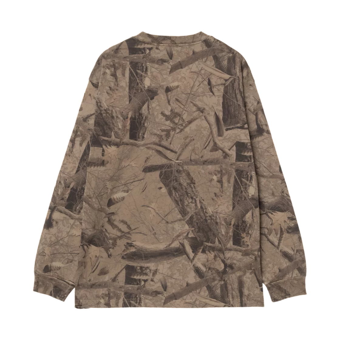칼하트 WIP 롱슬리브 페더 트리 티셔츠 카모 페더 트리 카키 순지트(Carhartt WIP L/S Feather Tree T-Shirt Camo Feather Tree Khaki Shungite) - 2