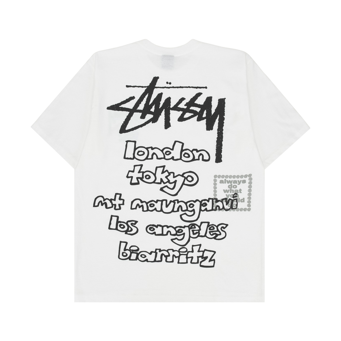 3904050 Stussy x Always Do What You Should Do World Tour T-Shirt White