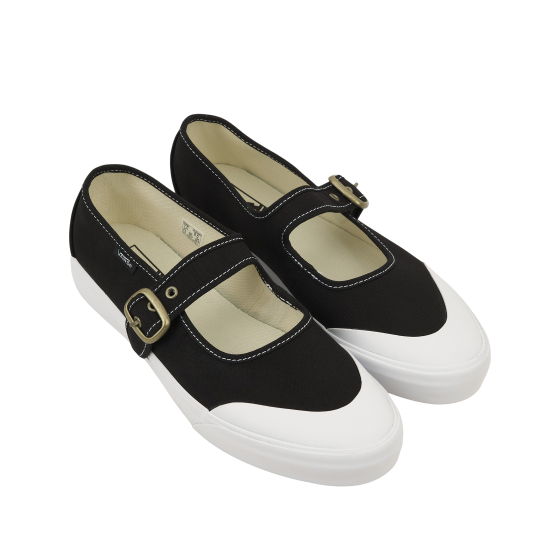 반스 메리 제인 블랙 화이트(Vans Mary Jane Black White) - 4