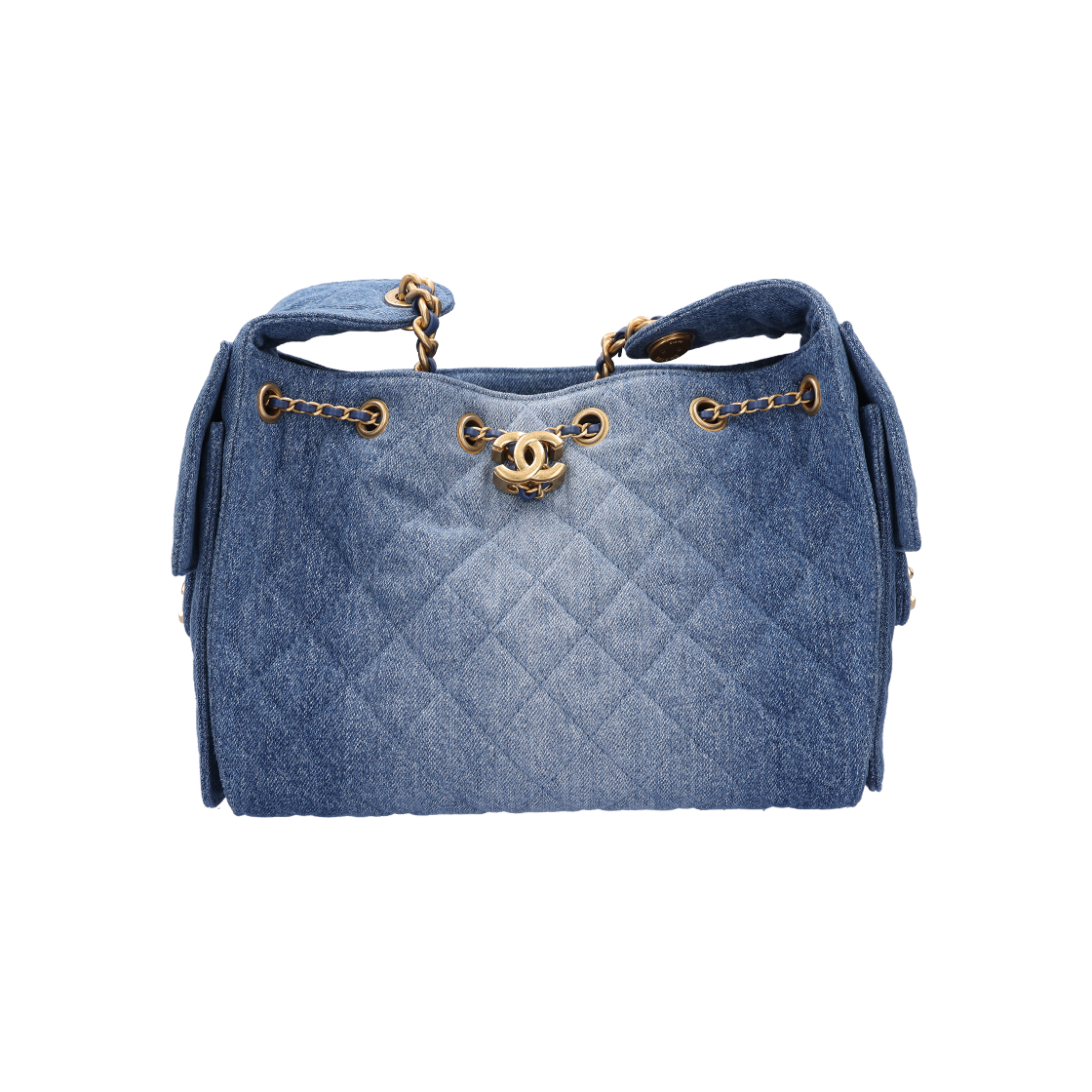 IT7C9RT2F9SB Chanel AS5293 25 Small Bag Washed Denim & Blue