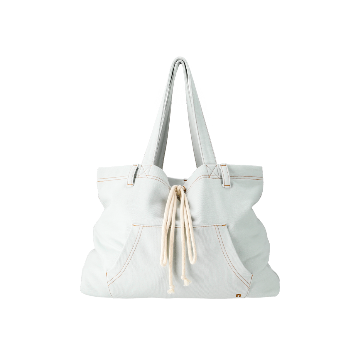 A1BF1N100713-BL1 The Innrs The Hoodie Shopper Bag Denim Jean Edition Light Blue