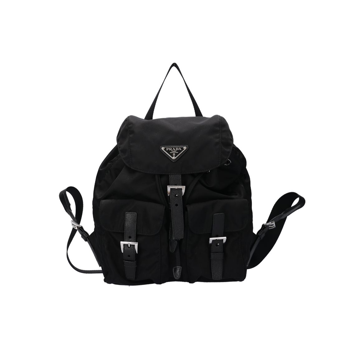 IT2D7THV8URL Prada Re-Nylon Small Backpack Black