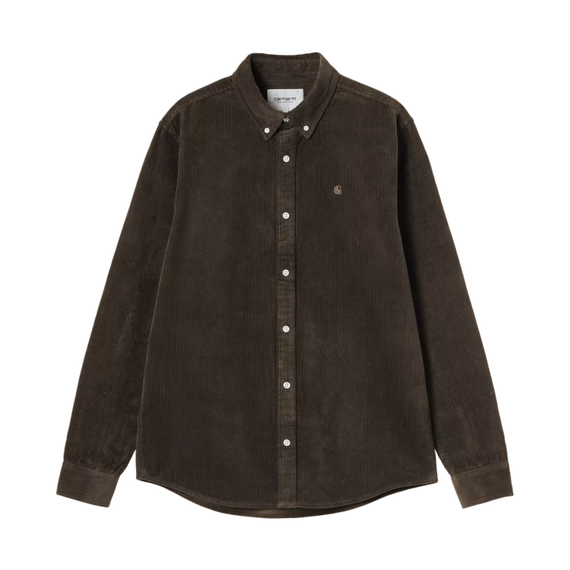 I029958-47-XX Carhartt WIP L/S Madison Cord Shirt Tobacco