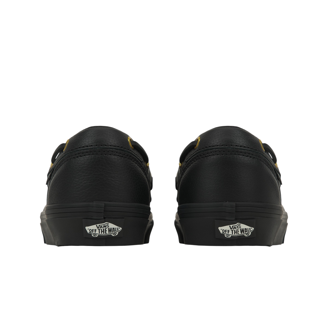 반스 2-아일렛 보트 레더 블랙(Vans 2-Eyelet Boat Leather Black) - 6