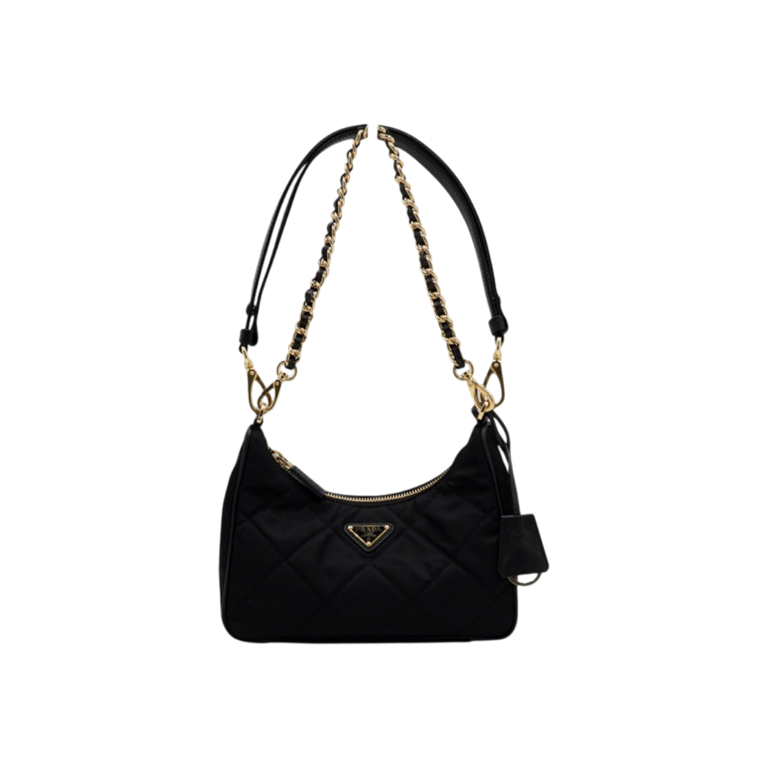 ITHDDSMSHMGG Prada ReNylon Padded Topstitch Mini Shoulder Bag