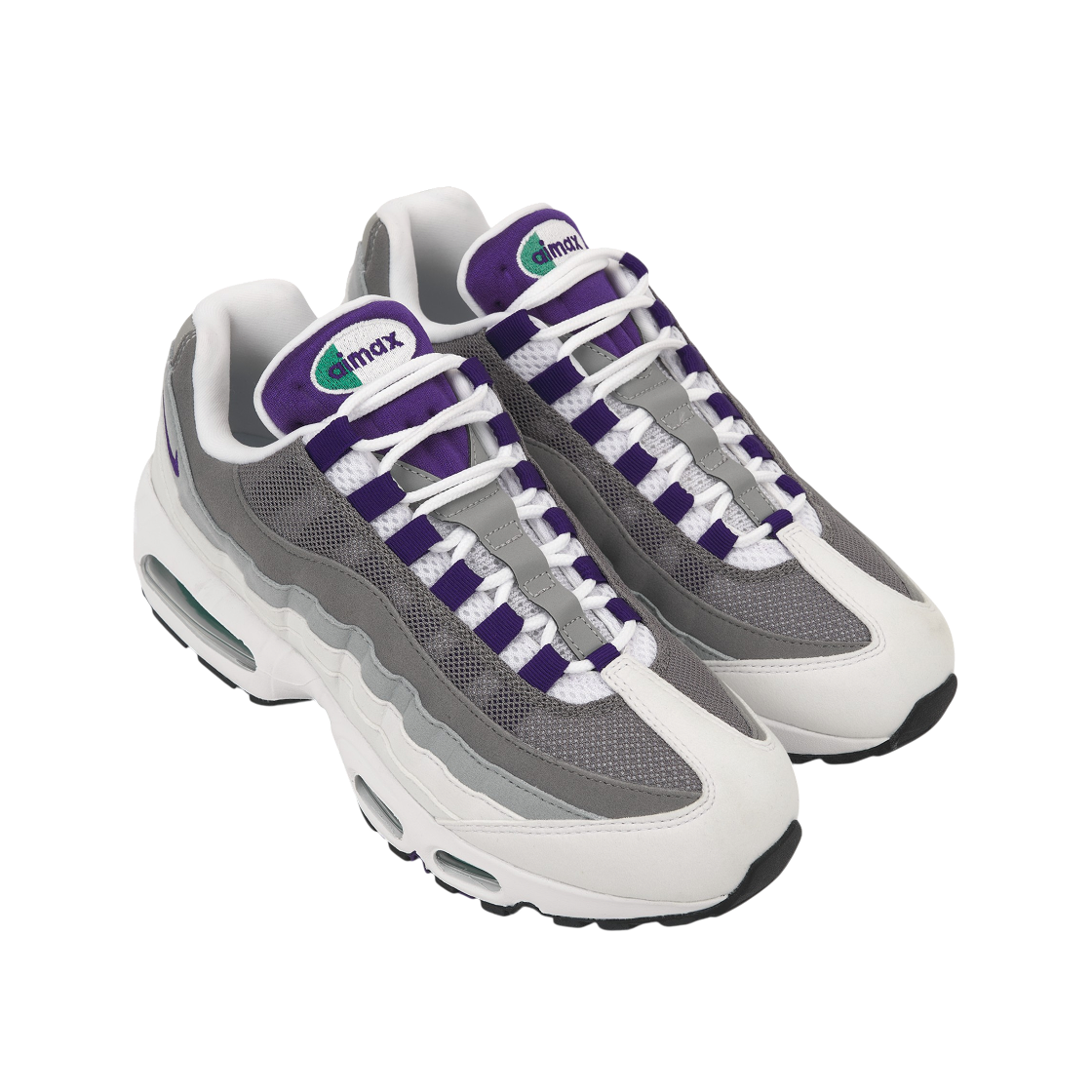 (W) 나이키 에어맥스 95 화이트 에메랄드 그린((W) Nike Air Max 95 White Emerald Green) - 4