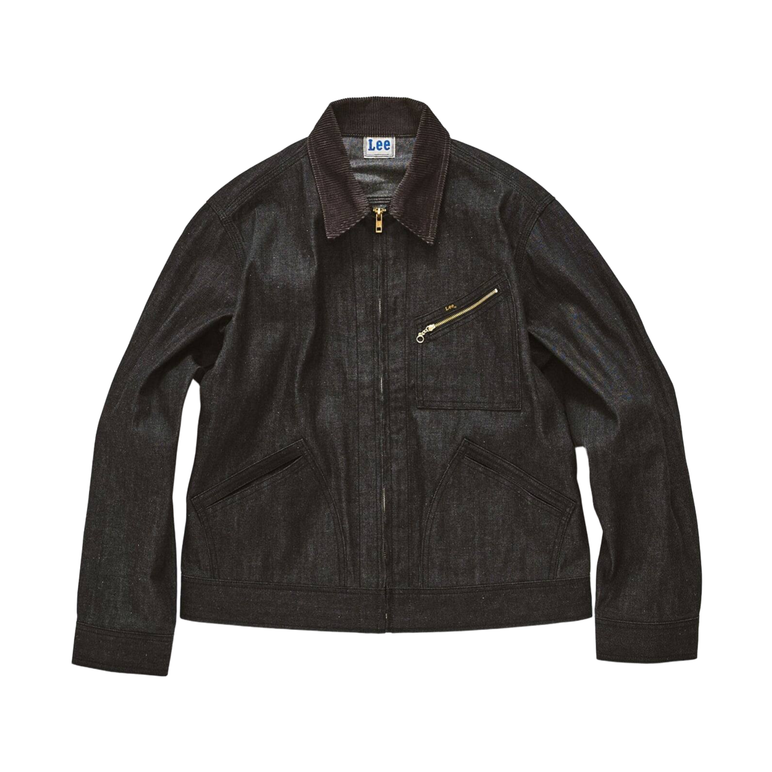 리 × 417 에디피스 91-B 집 업 블루종 블랙(Lee x 417 Edifice 91-B Zip Up Blouson Black) - 1