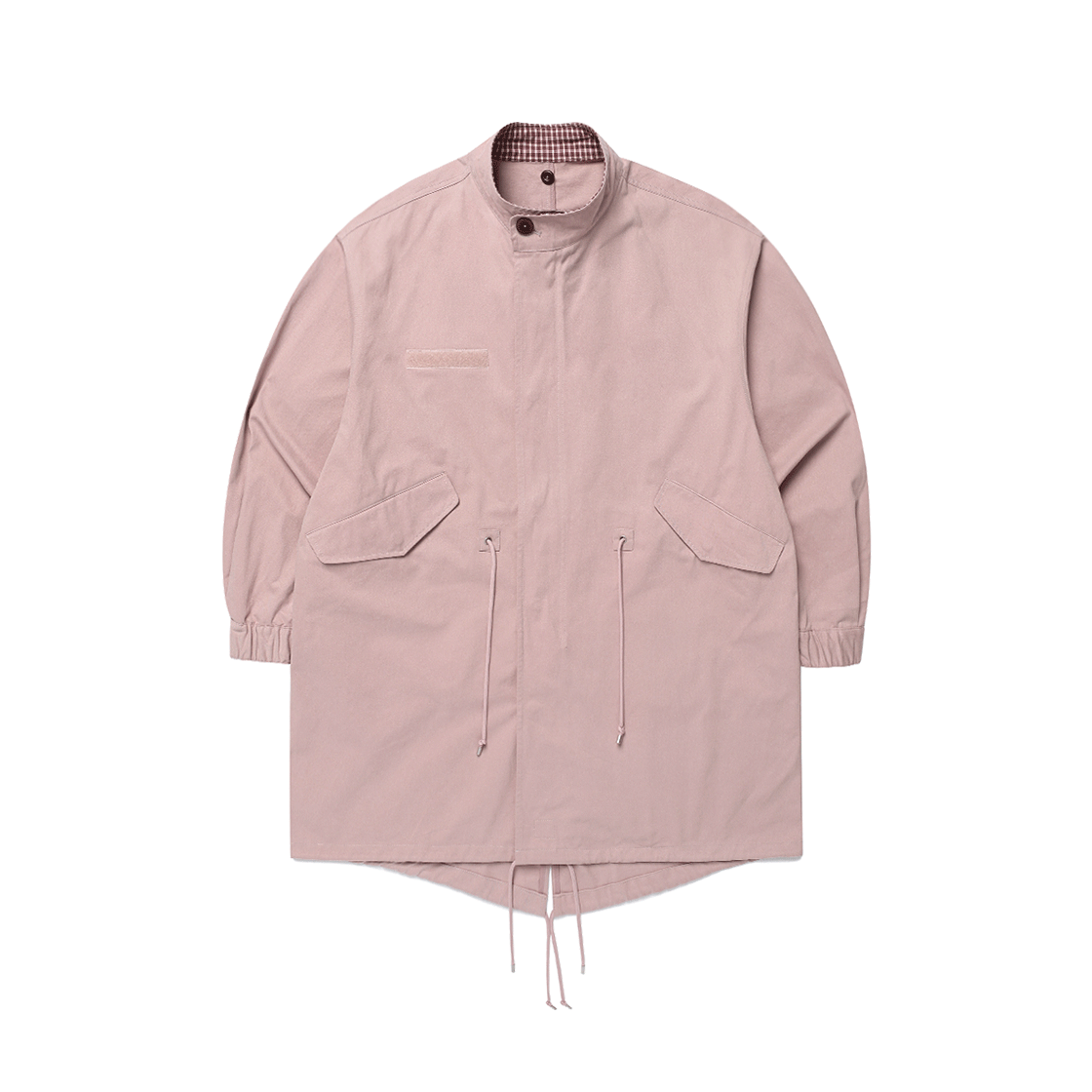 카비시 체크 후드 피쉬테일 자켓 핑크(CAVISH Check Hooded Fishtail Jacket Pink) - 3