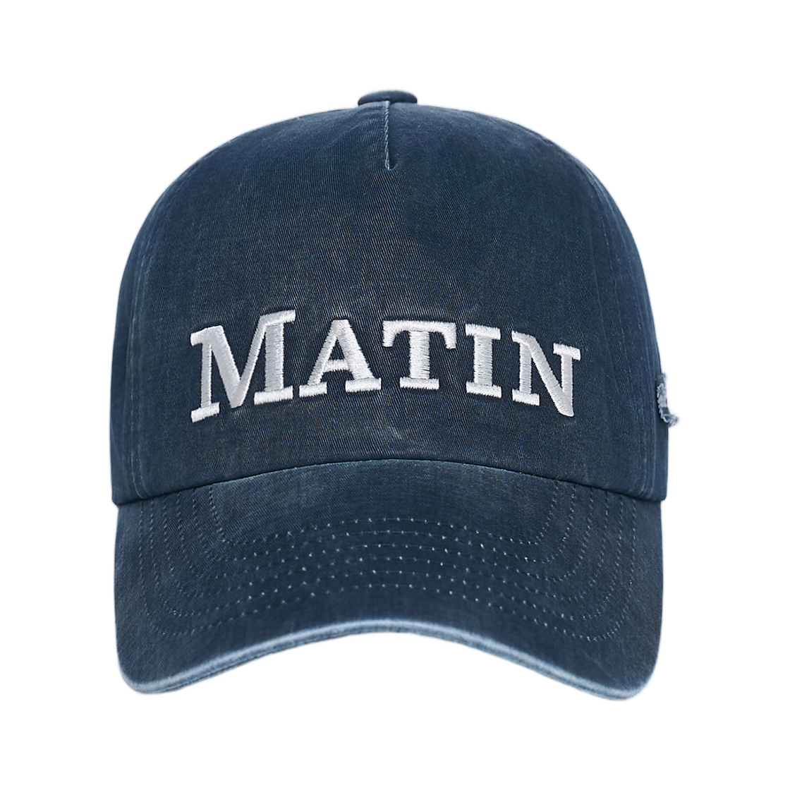 MK2677HT013MNA Matin Kim Flat Crown Ball Cap In Navy