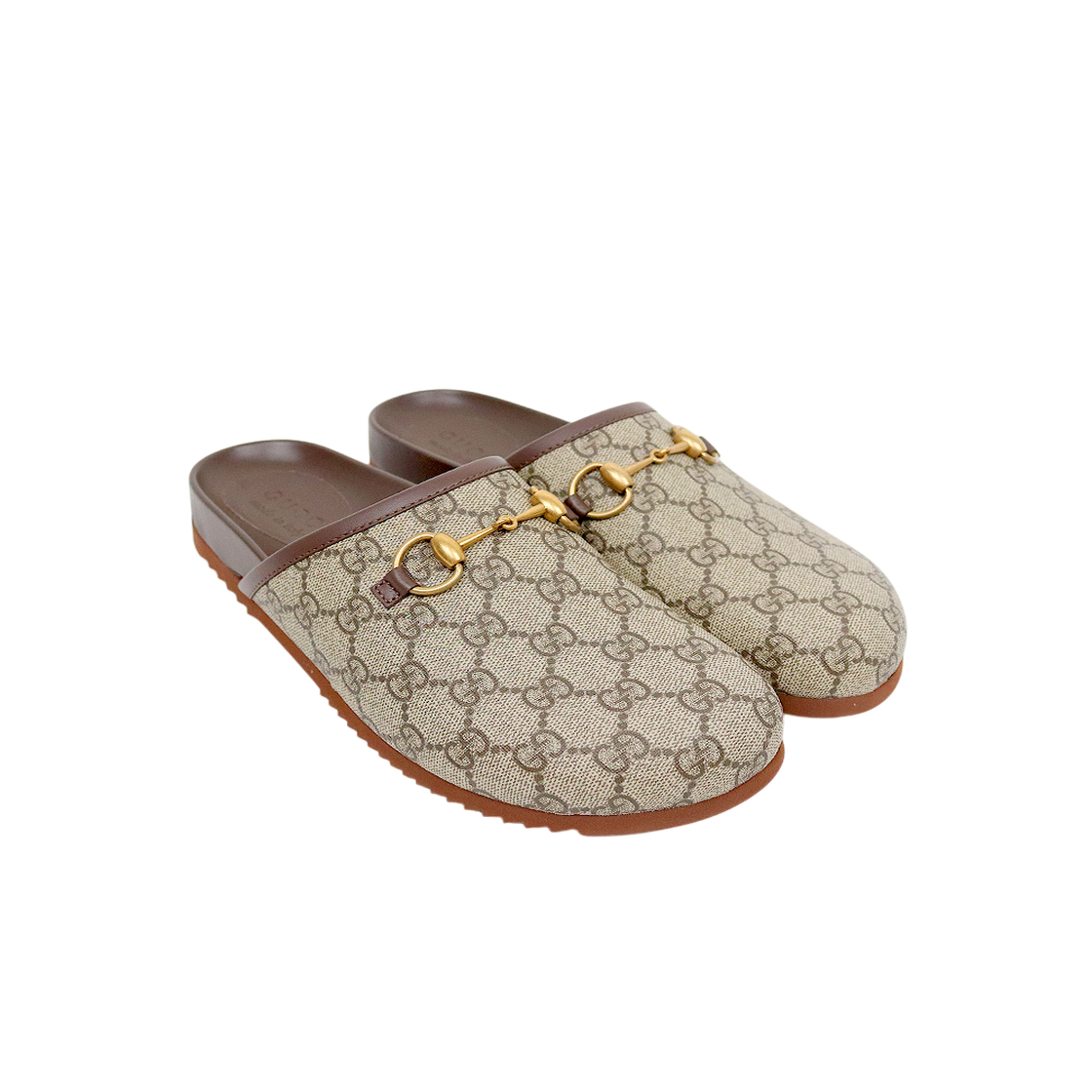 ITWOEISSFKT6 Gucci Horsebit Slippers C-C14038