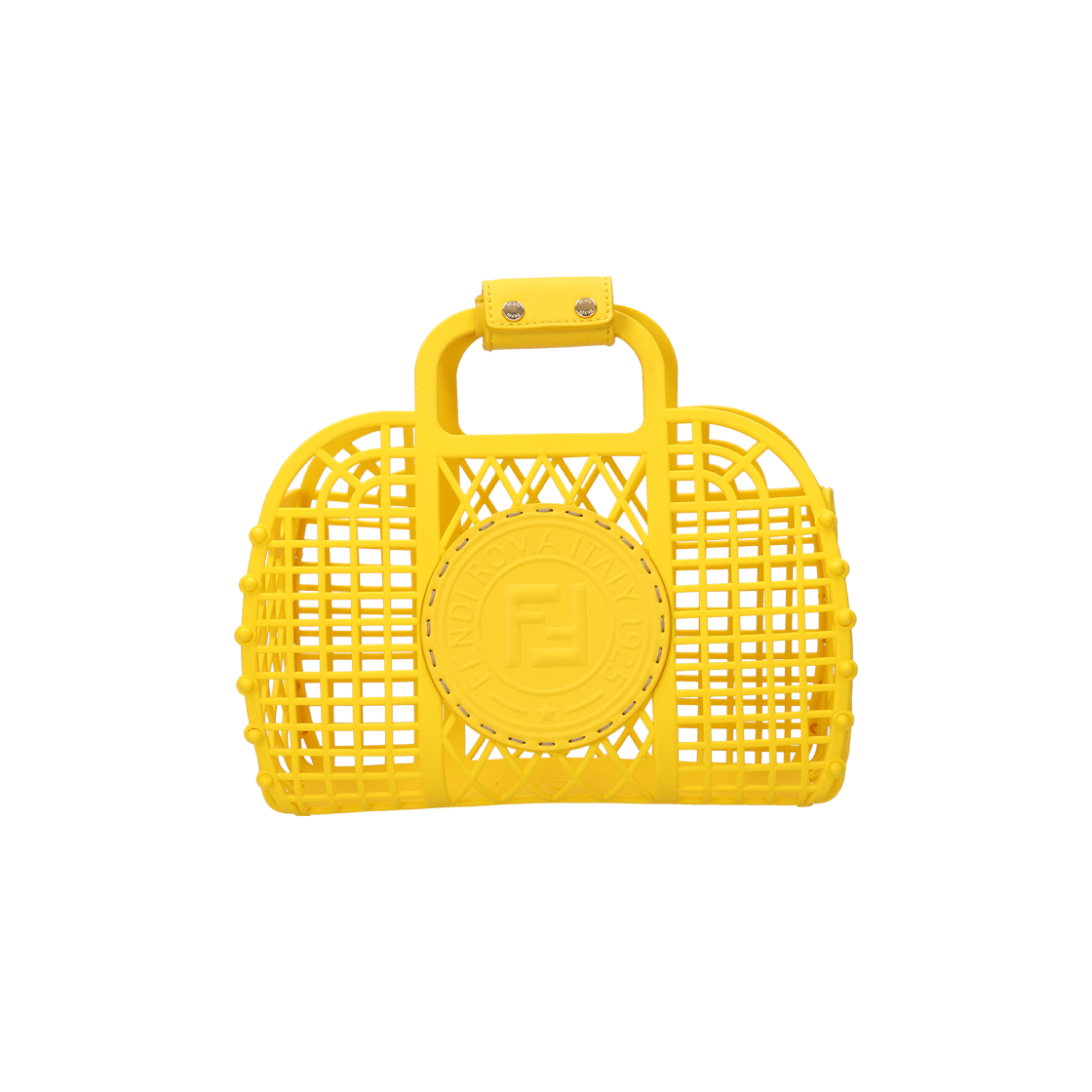 ITD8LIIIBN6E Fendi 8BH388 Yellow Basket Bag
