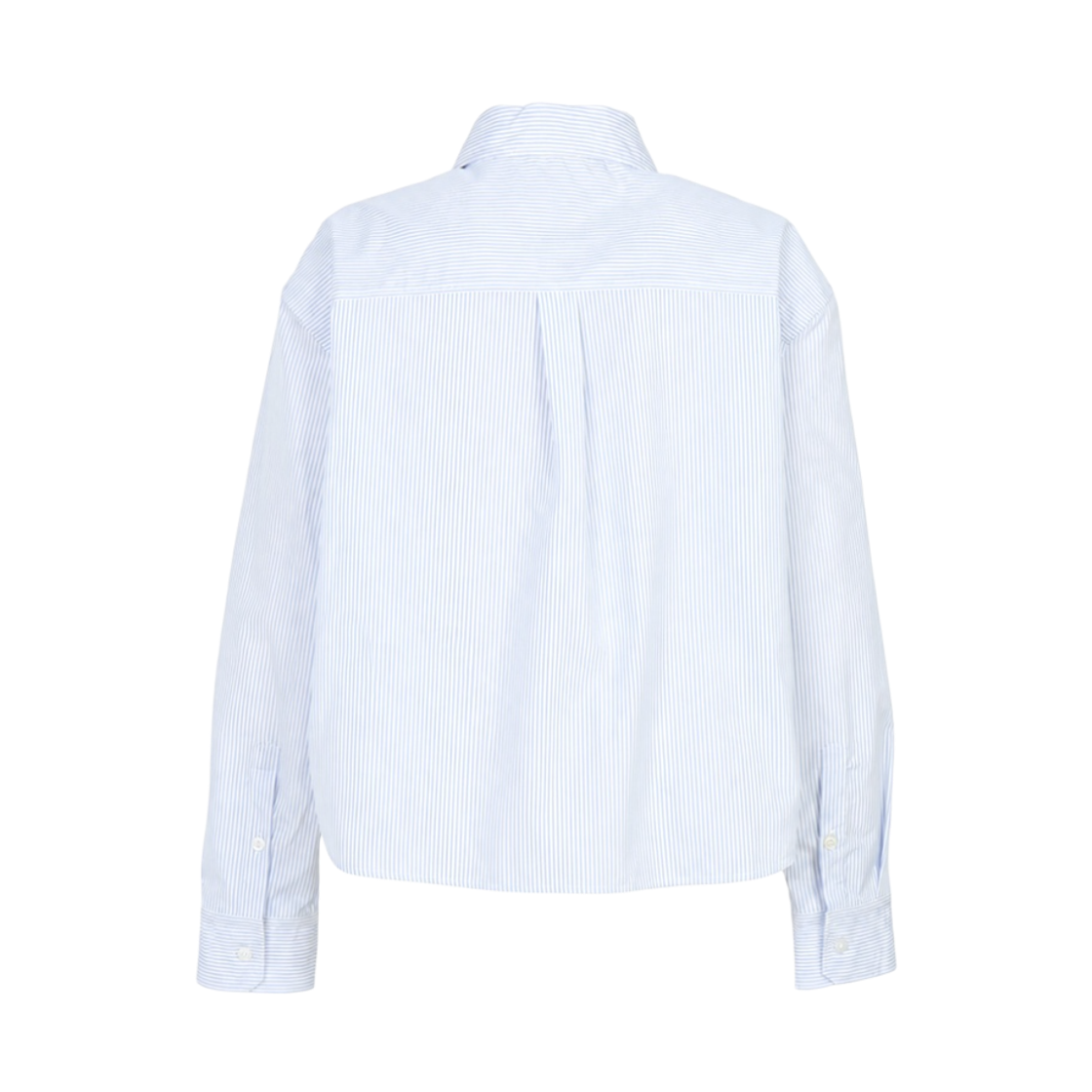 (W) 위켄드 막스마라 파네토 스트라이프 린넨 캔버스 셔츠 블루((W) Weekend Max Mara Panetto Striped Linen Canvas Shirt Blue) - 2