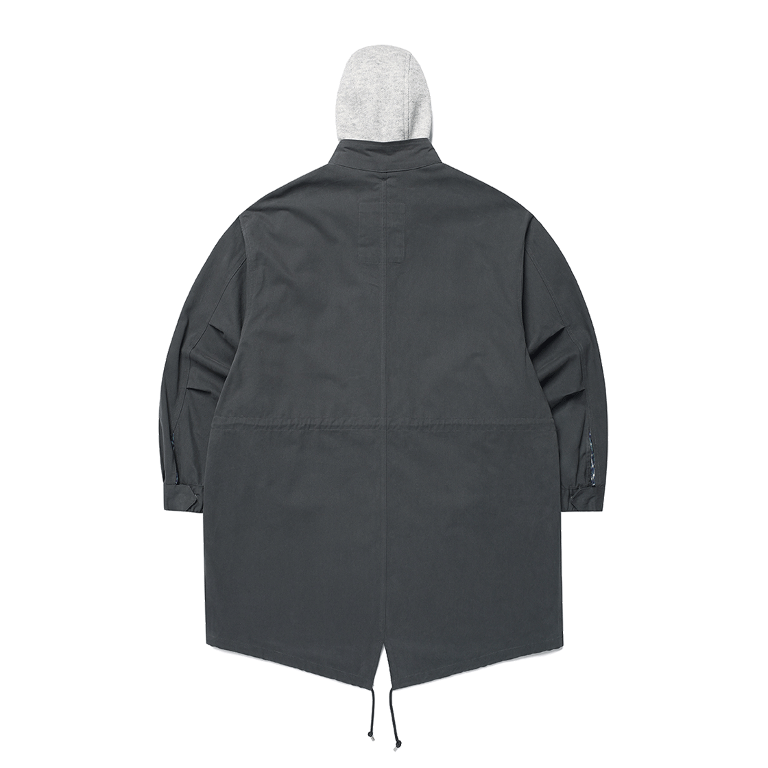 카비시 체크 후드 피쉬테일 자켓 차콜(CAVISH Check Hooded Fishtail Jacket Charcoal) - 2