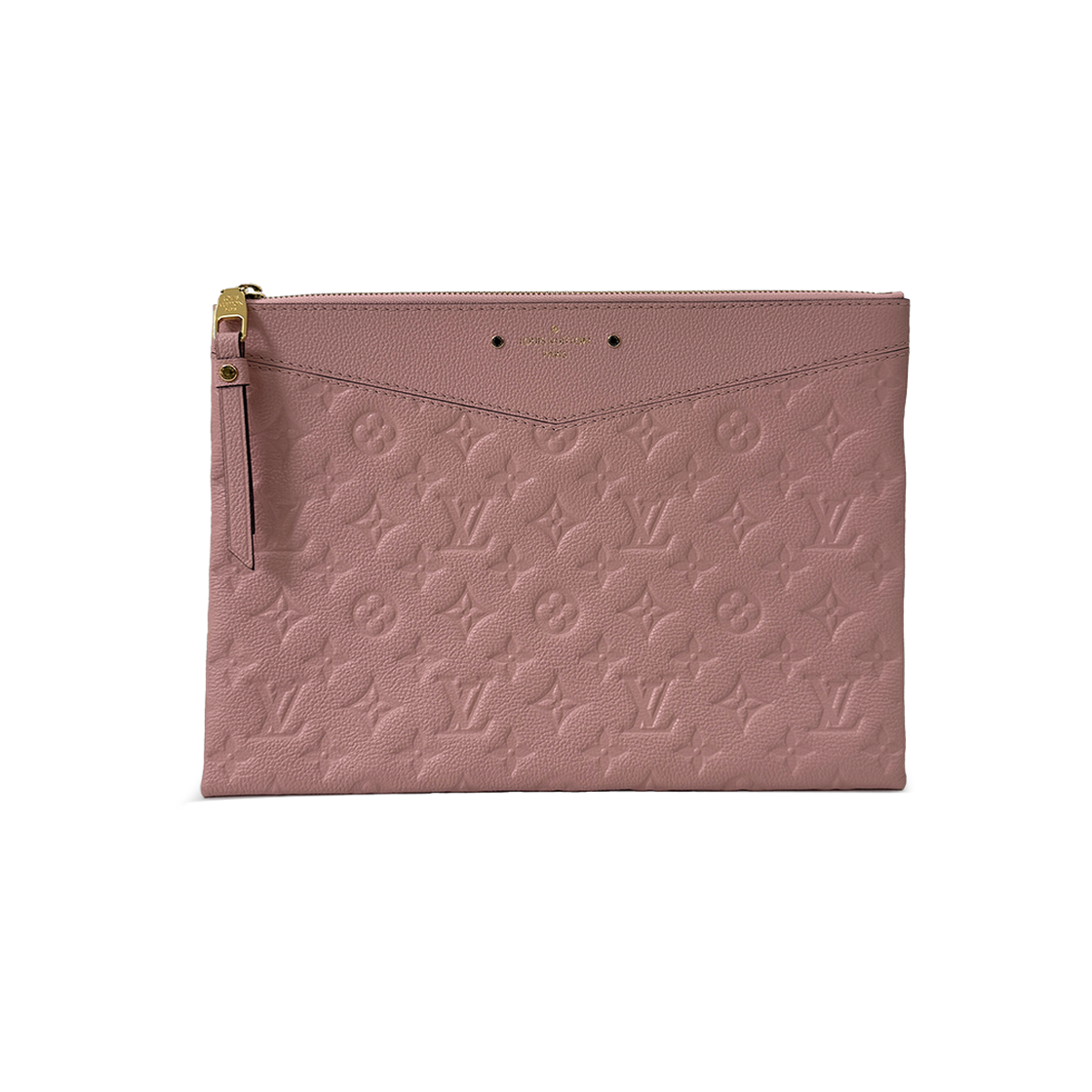 IT2S7HMPO8HA Louis Vuitton Monogram Empreinte Daily Pouch Clutch Rose Powder M62938