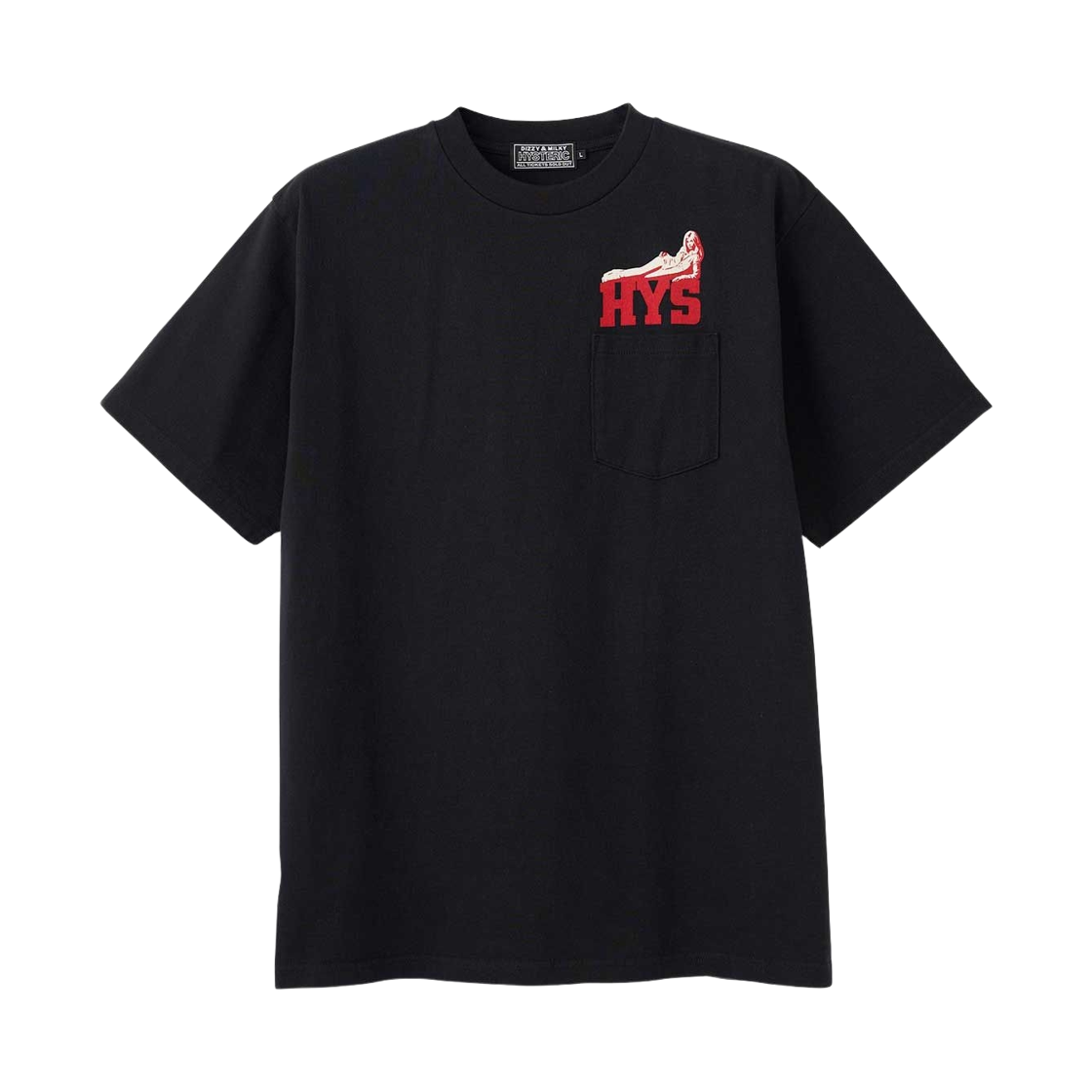 02261CT21 Hysteric Glamour I Want More HYS T-Shirt Black