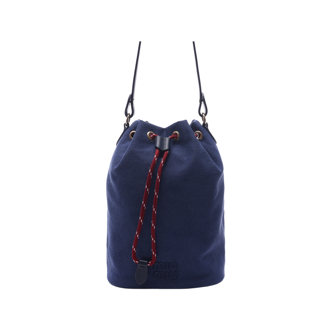 5NR038 2IA7 F04GM 25S [15% 쿠폰] Miu Miu Gabardine Pouch Indigo Amaranth