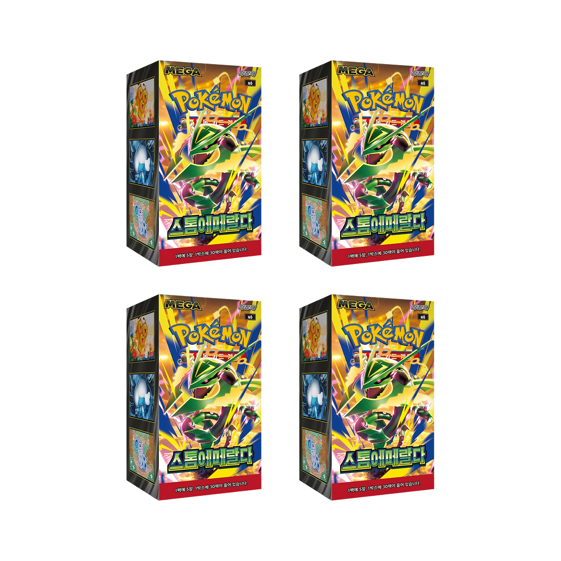 - Pokemon TCG MEGA Expansion Pack Storm Emeralda 4 Box (Pack of 120/Korean Ver.)