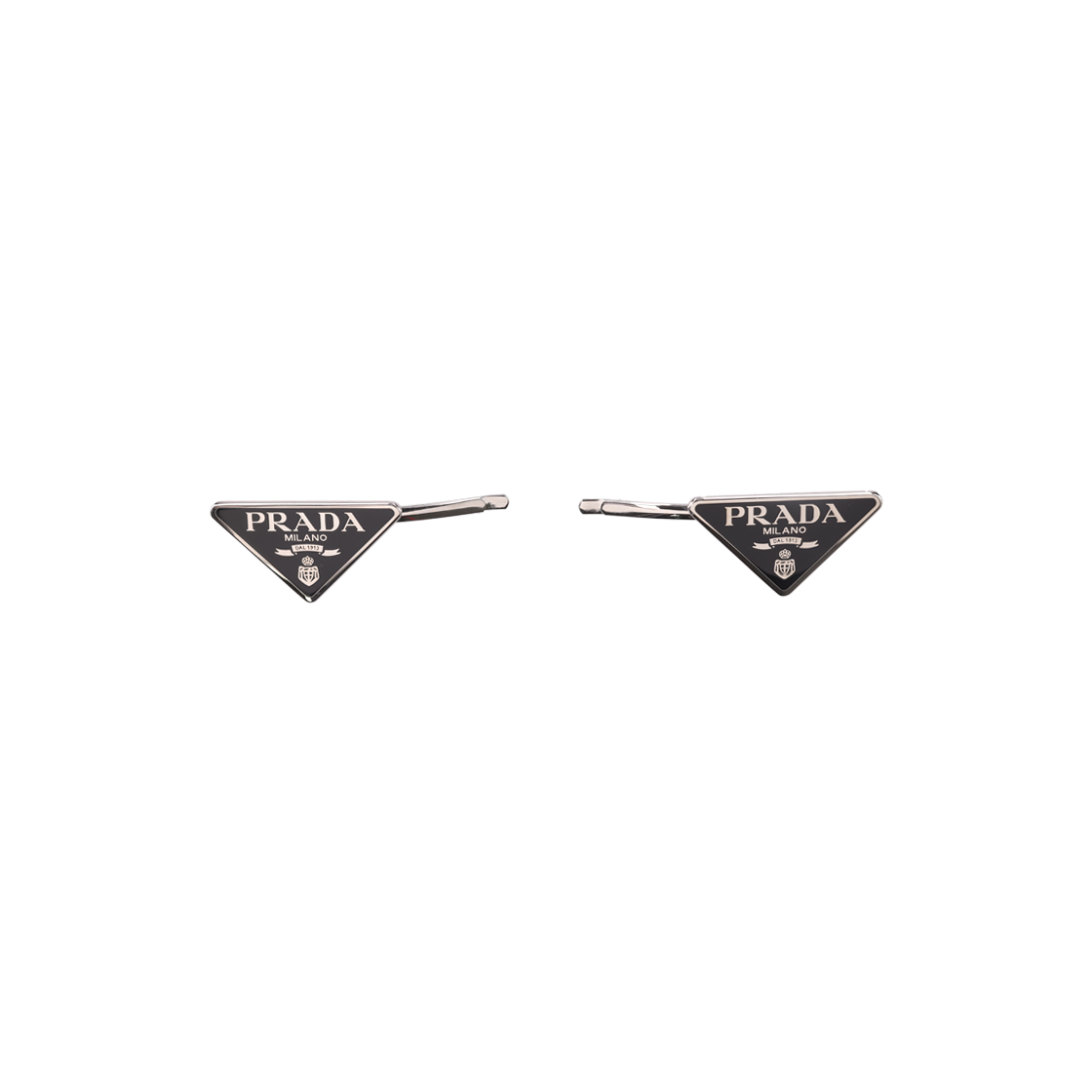 ITRQLPHRVQLG Prada Metal Hair Clip Black