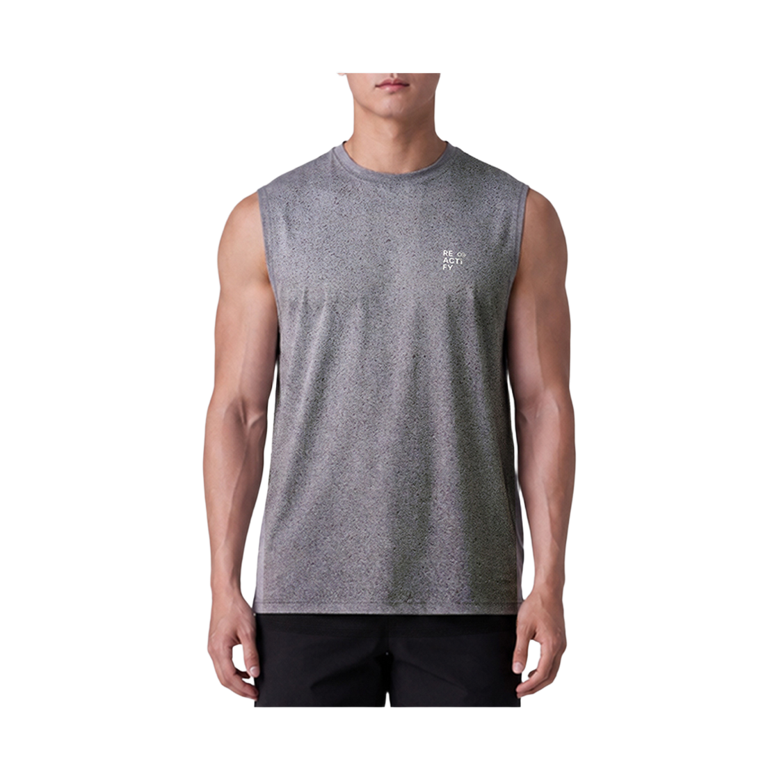 리액티파이 시티런 그래픽 러닝 탱크 그레이(REACTIFY City Run Graphic Running Tank Gray) - 3
