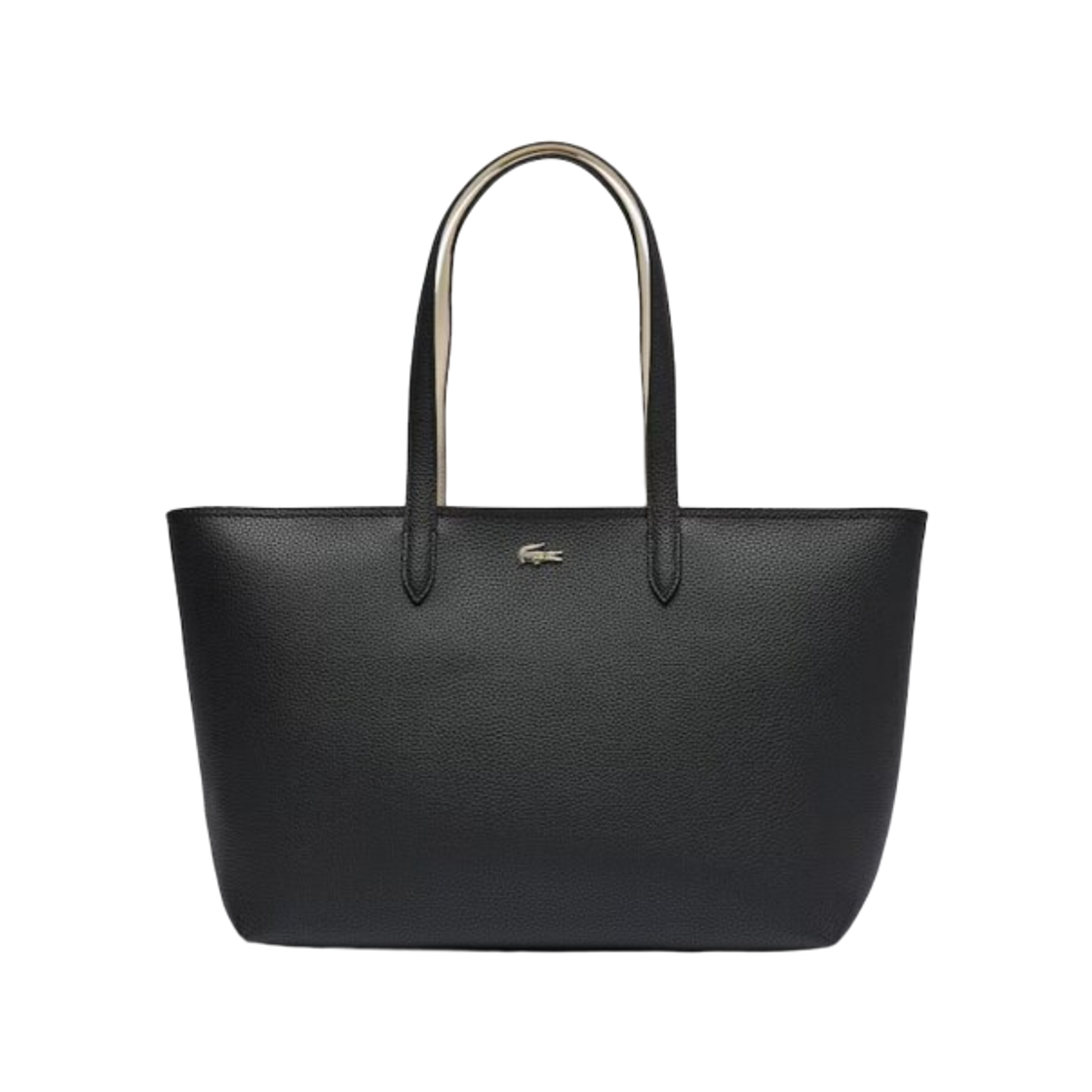 NF4823A-55G-M66 Lacoste Anna Top Zipper Tote Bag Black