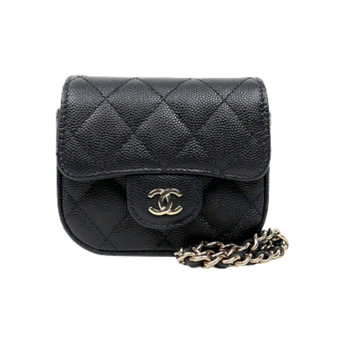ITGHCO6IJ8UB Chanel Mini Black Chain Crossbody Bag D-A66345