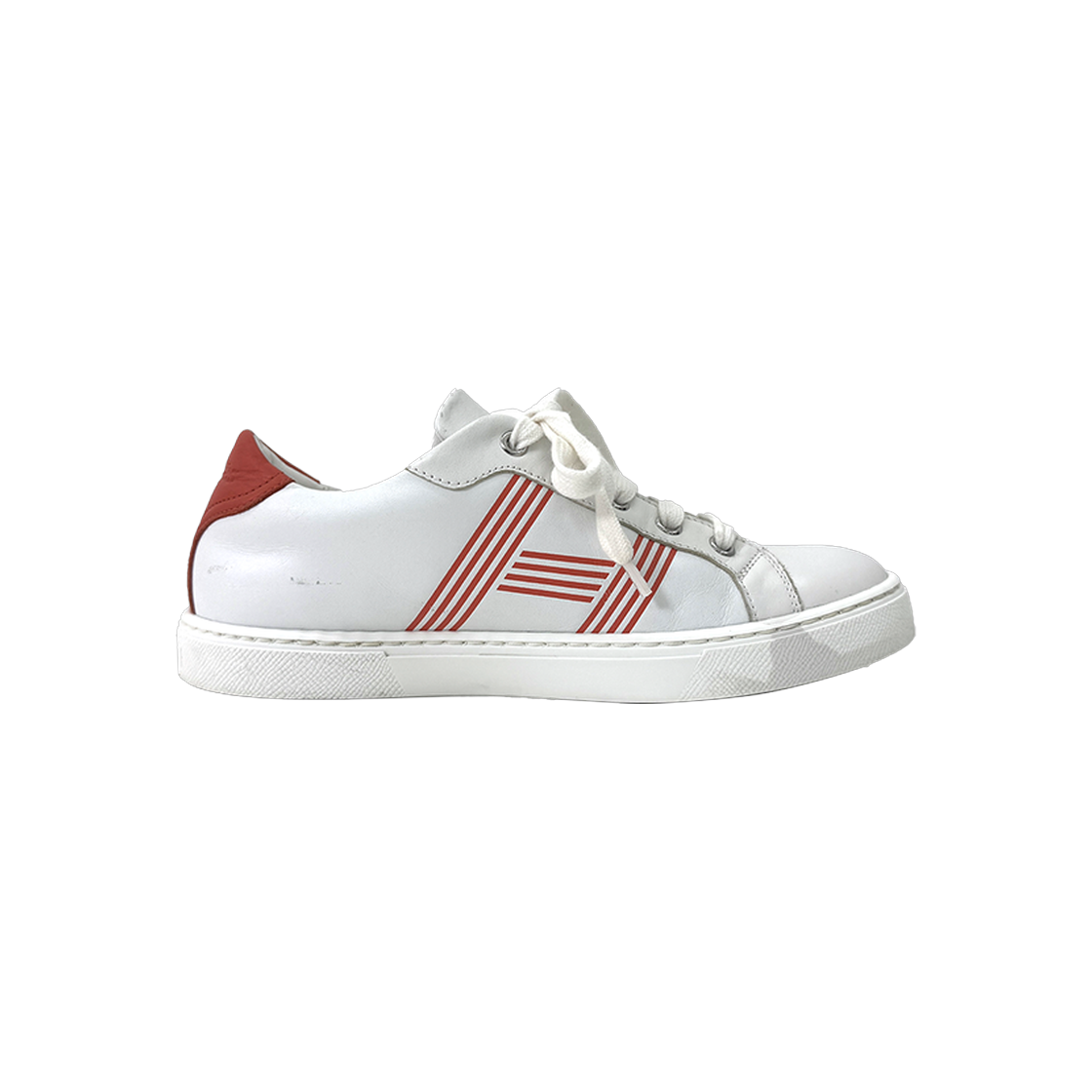 IT26I4RK329K Hermes Advantage Avantgarde Sneakers White Orange