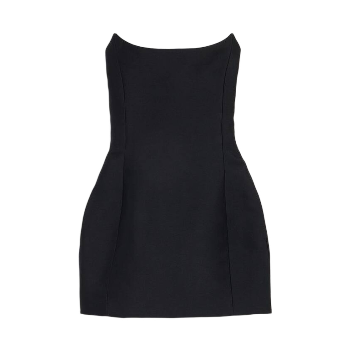 A009P8TUQ031000 (W) Balenciaga Bustier Mini Dress Black