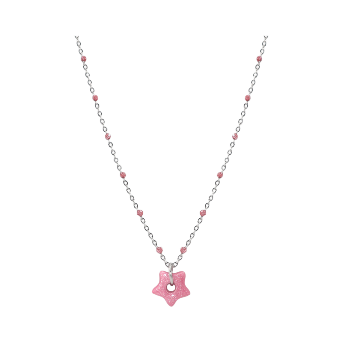 글리밉 글리밍 타이니 스타 넥클리스 핑크(Gleameep Gleaming Tiny Star Necklace Pink) - 1