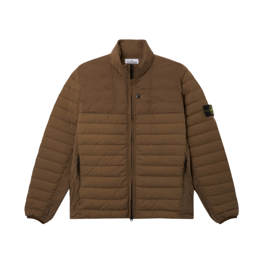 L2S1541000-67S0183-V005G Stone Island 4100067 Seamless Tunnel Nylon Down-TC Stand Collar Down Jacket with Anti Drop Finish Military Green - 26FW