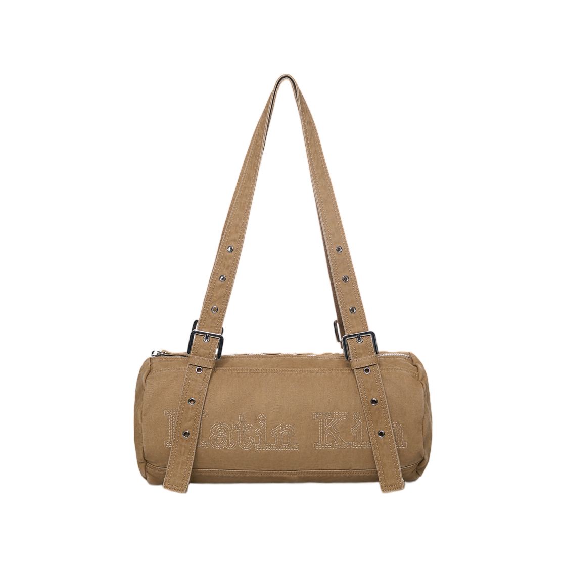MK2677BG046MBE Matin Kim Vintage Washed Cotton Duffel Bag In Beige