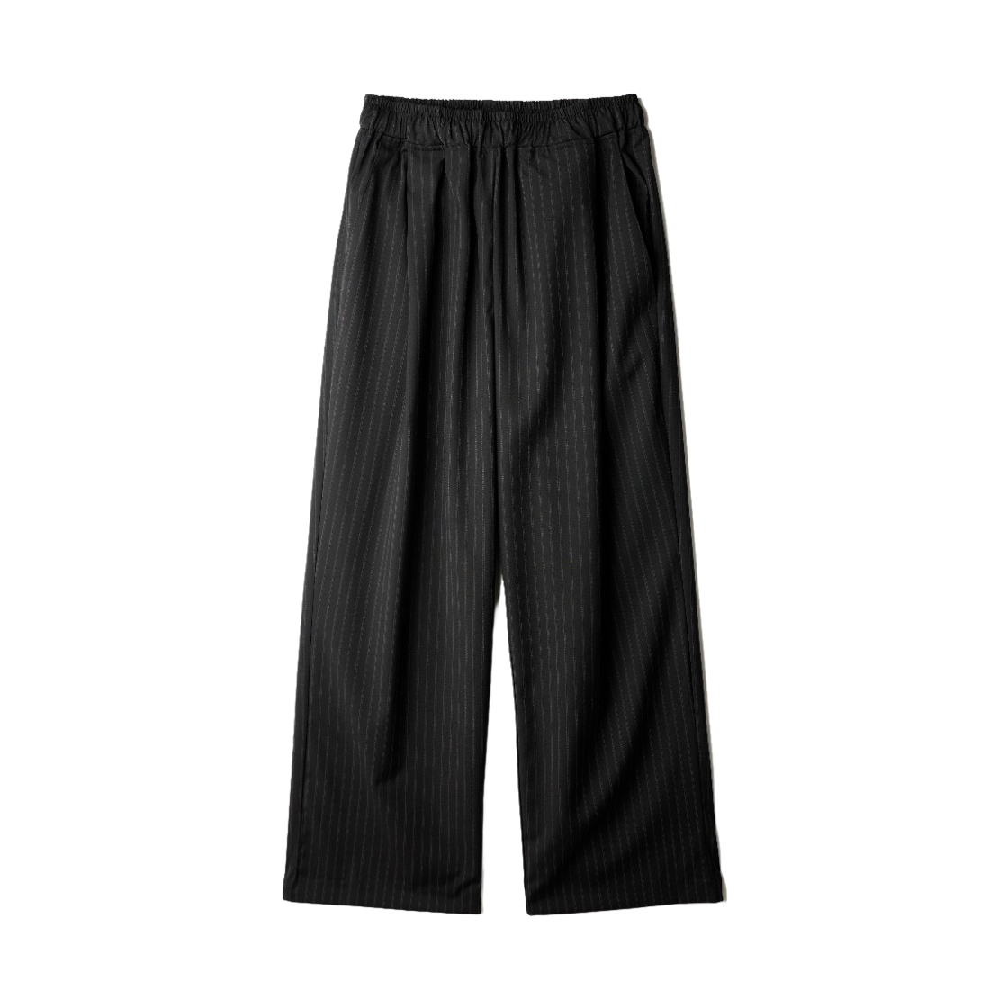NSLP2645_black_29 JEMUT Noah Double Stripe Banded Slacks Black NSLP2645