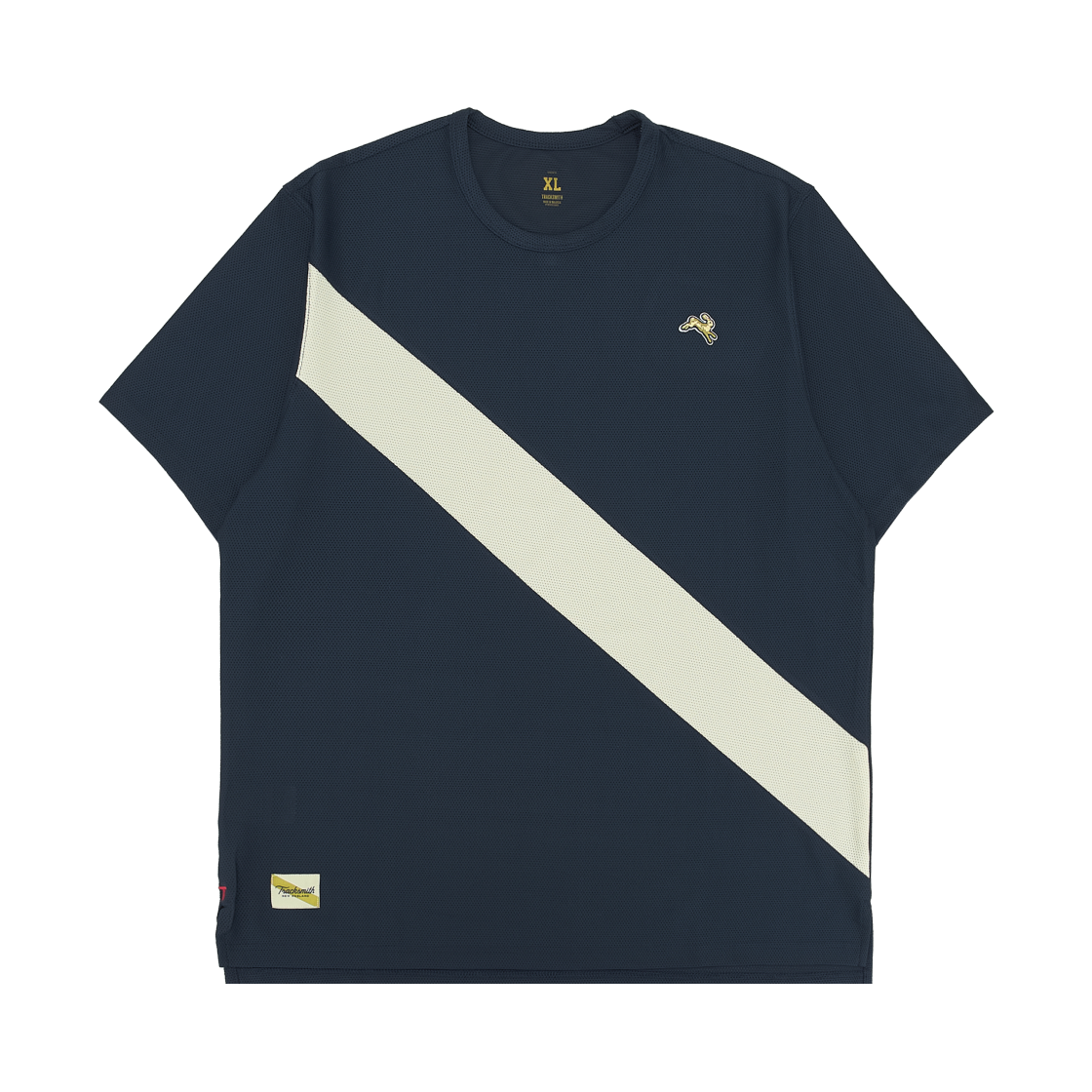 트랙스미스 반 코틀런트 티셔츠 네이비 아이보리(Tracksmith Van Cortlandt T-Shirt Navy Ivory)