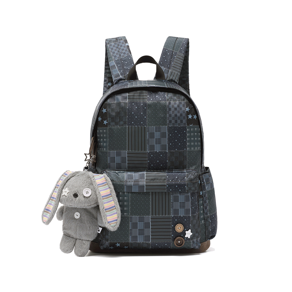 카비시 패치워크 백팩 블랙(CAVISH Patchwork Backpack Black)