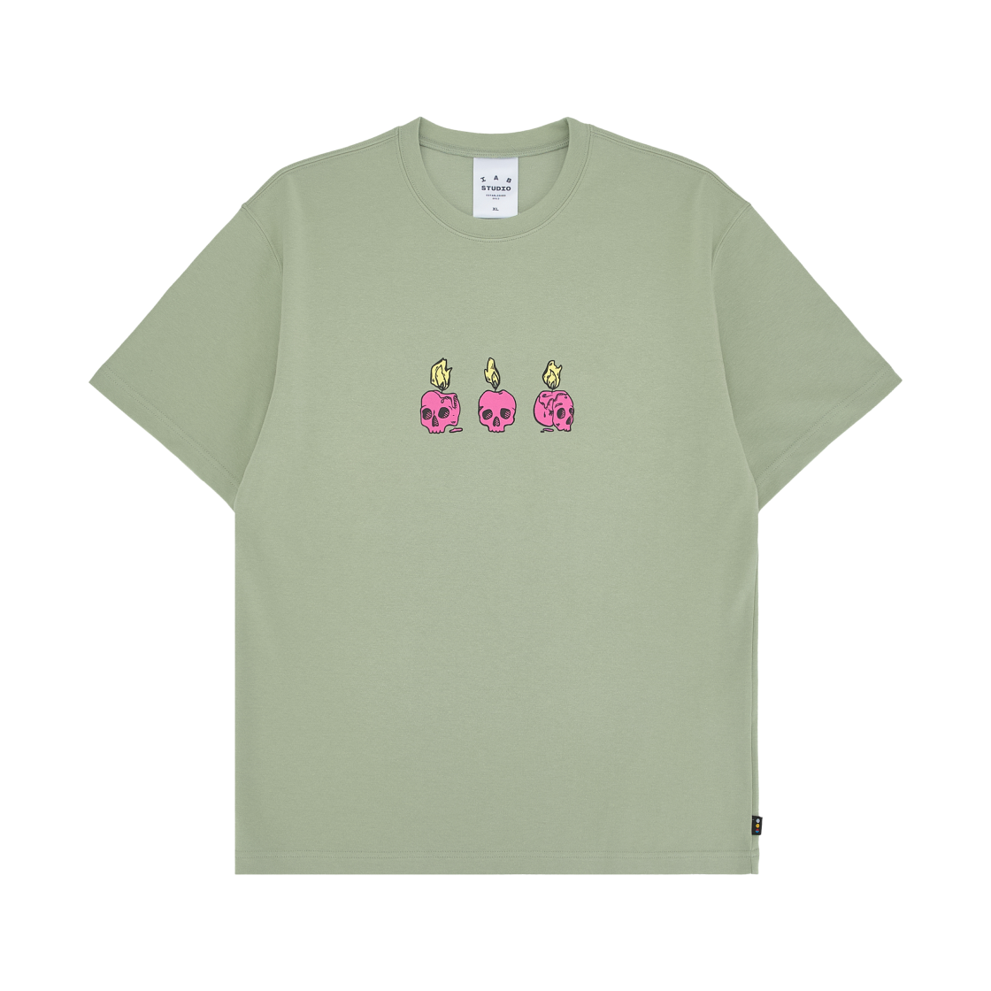 - IAB Studio Candle Bone T-Shirt Apple Green