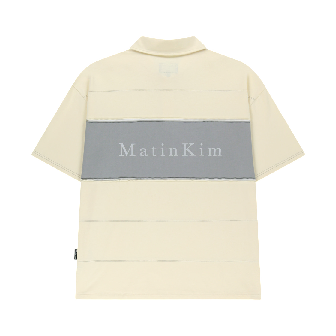 마뗑킴 컷아웃 블록 칼라 탑 아이보리(Matin Kim Cut Out Block Collar Top In Ivory) - 2