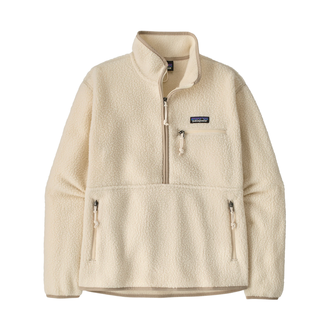 22836 (W) Patagonia Retro Pile Marsupial Fleece Pullover Natural