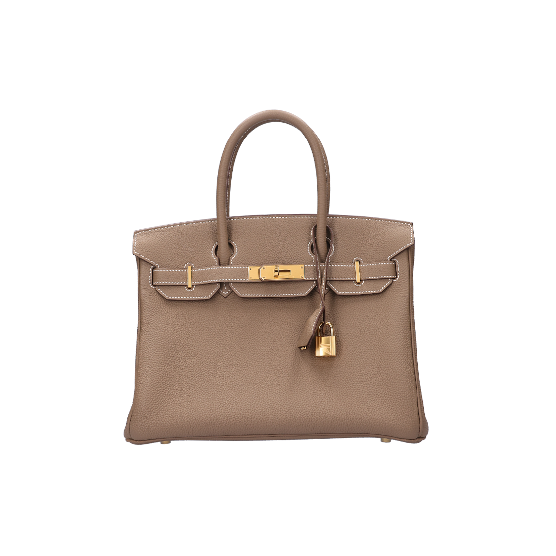 IT4NCQ8HVOUD Hermes Birkin 30 Bag in Togo Leather Etoupe