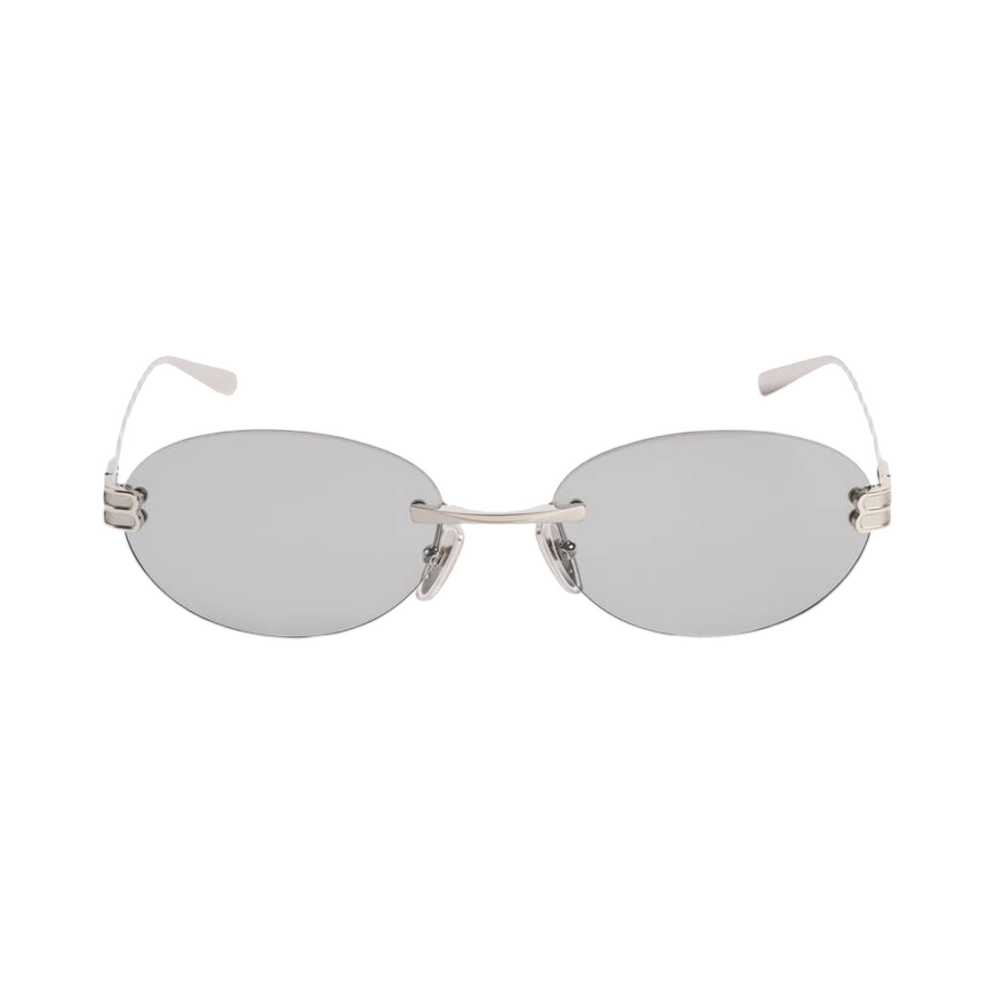 871109T00051259 Balenciaga Gossip Oval Af Sunglasses Light Grey