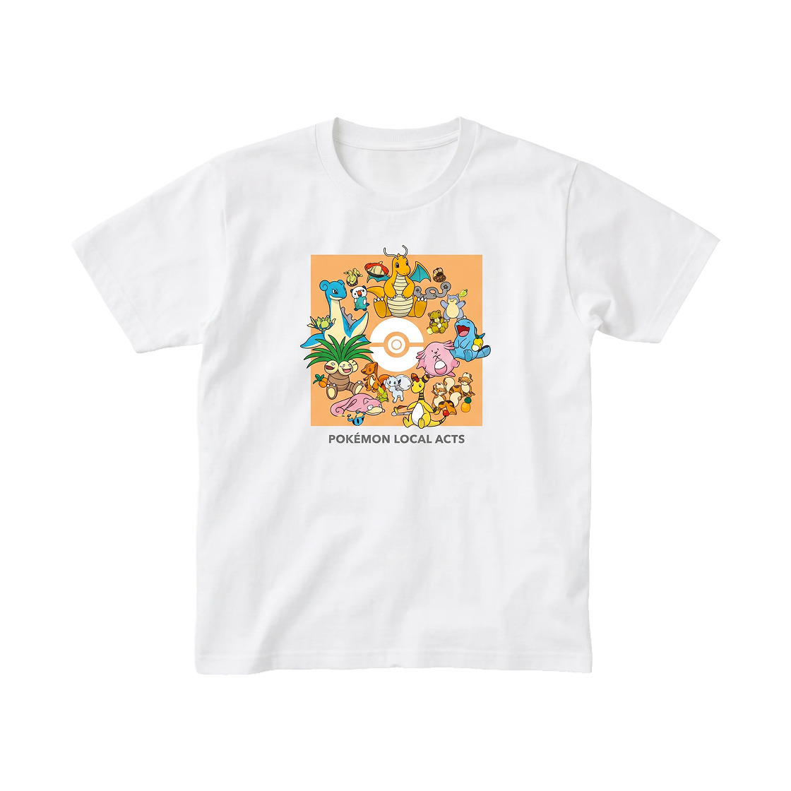 포켓몬 로컬 액츠 물산전 이와테현 오리지널 컬러 티셔츠 화이트(Pokemon Local Acts Product Fair Iwate Prefecture Original Color T-Shirt White) - 1