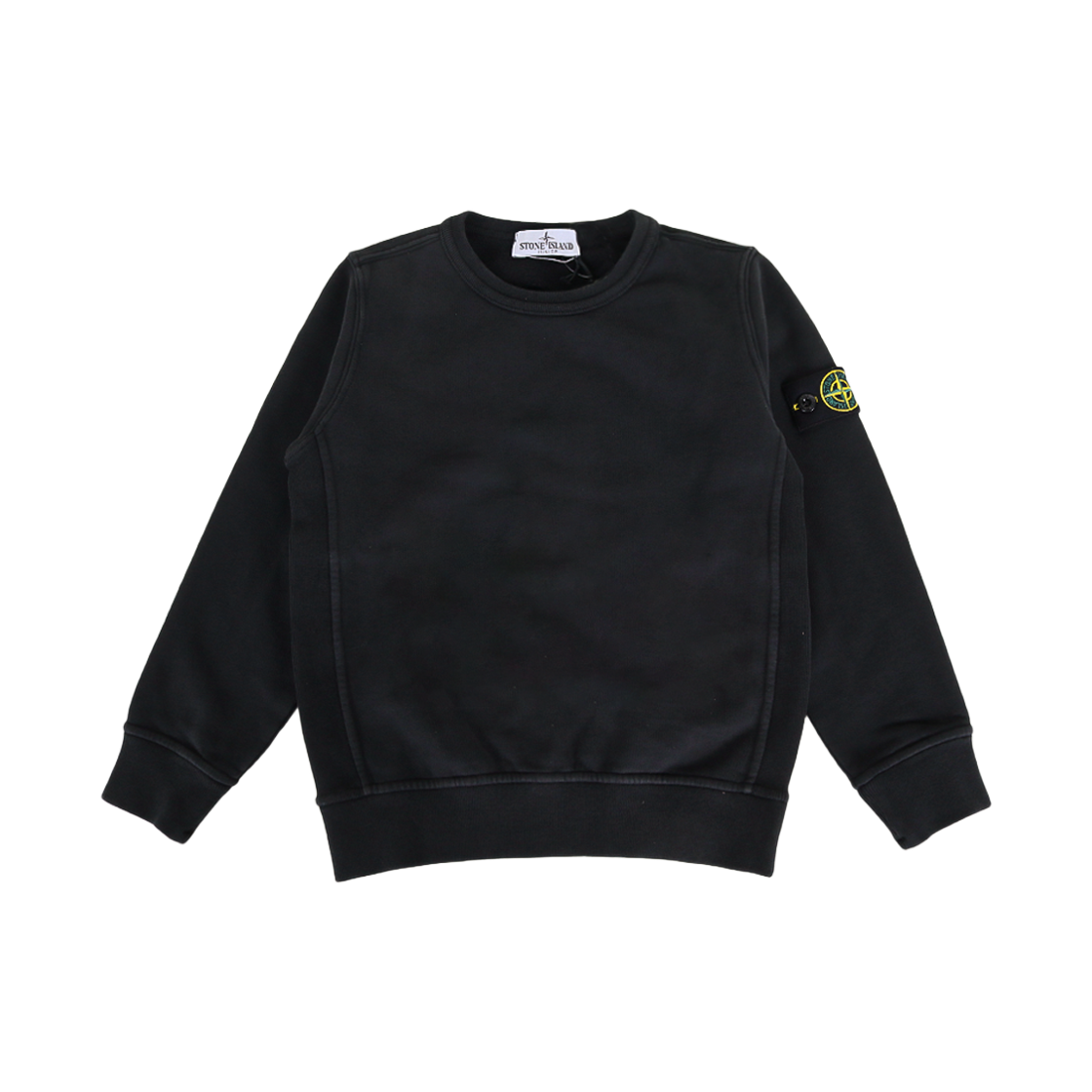 K2S166100001 S0A20 V0029 10-12Y [25% 쿠폰] (Kids) Stone Island 6100001 Wappen Patch Sweatshirt Black - 25FW