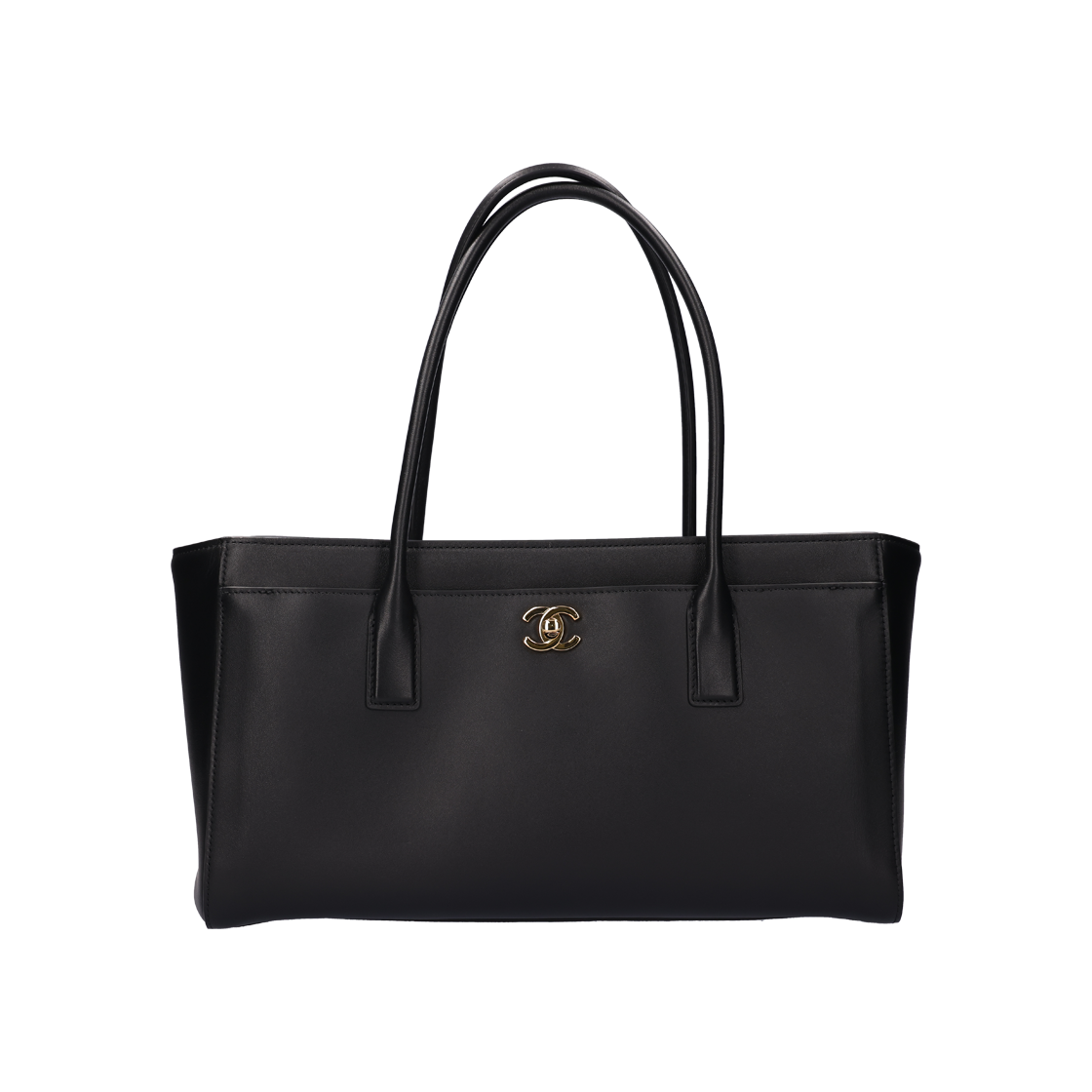 IT5PQQJALMJ7 Chanel AS6243 Small Shopping Bag in Calfskin Black