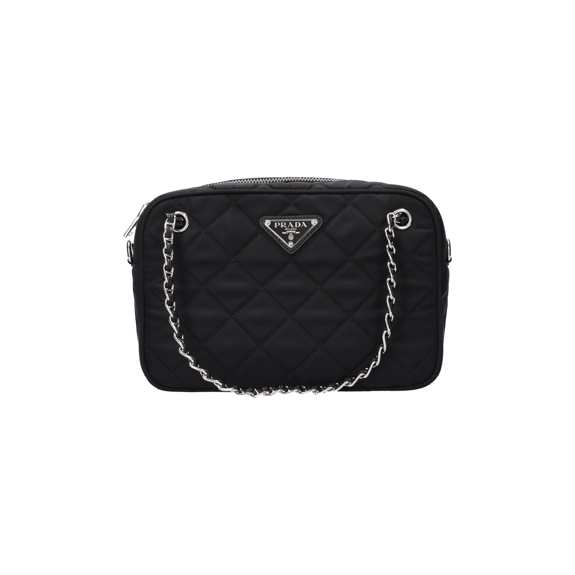 ITADNVOK824G Prada 1BH910 Quilted Nylon Mini Shoulder Bag Black