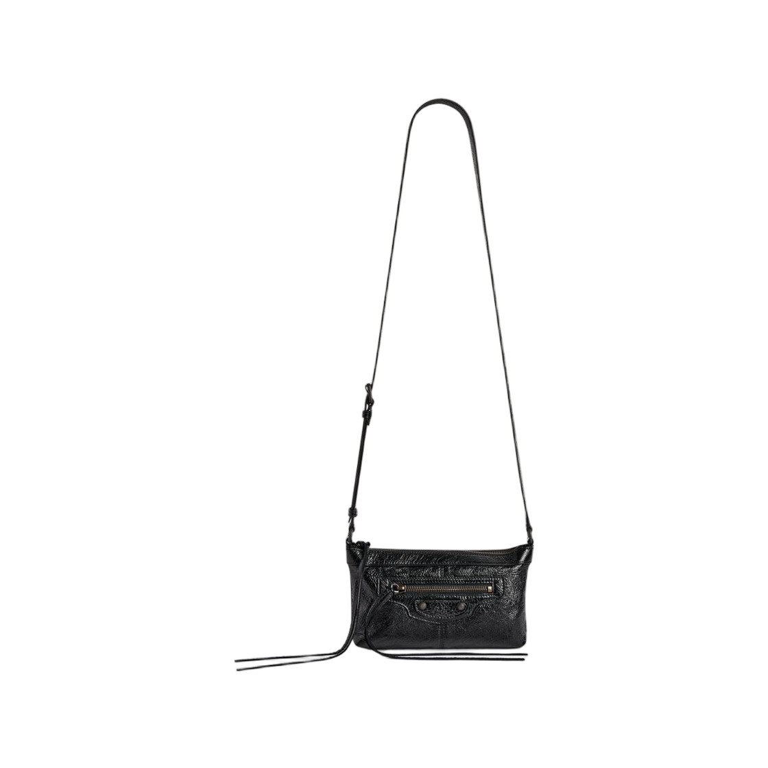 A006W22ABEK1000 Balenciaga Le City Phone Pouch Black