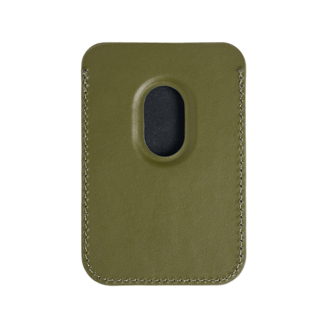 마뗑킴 올오버 로고 마그네틱 카드 월렛 카키(Matin Kim All-Over Logo Magnetic Card Wallet In Khaki) - 2