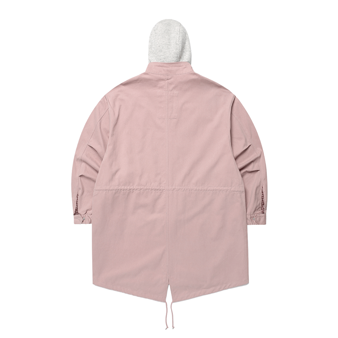 카비시 체크 후드 피쉬테일 자켓 핑크(CAVISH Check Hooded Fishtail Jacket Pink) - 2