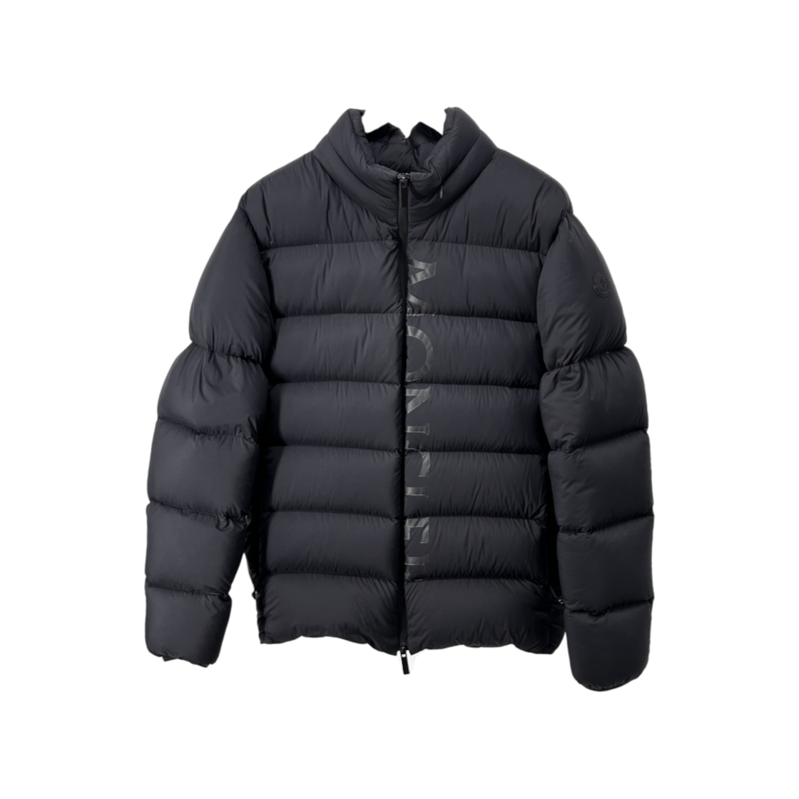 ITB9EOQ5U2RQ Moncler Black Logo Patch Padded Jacket