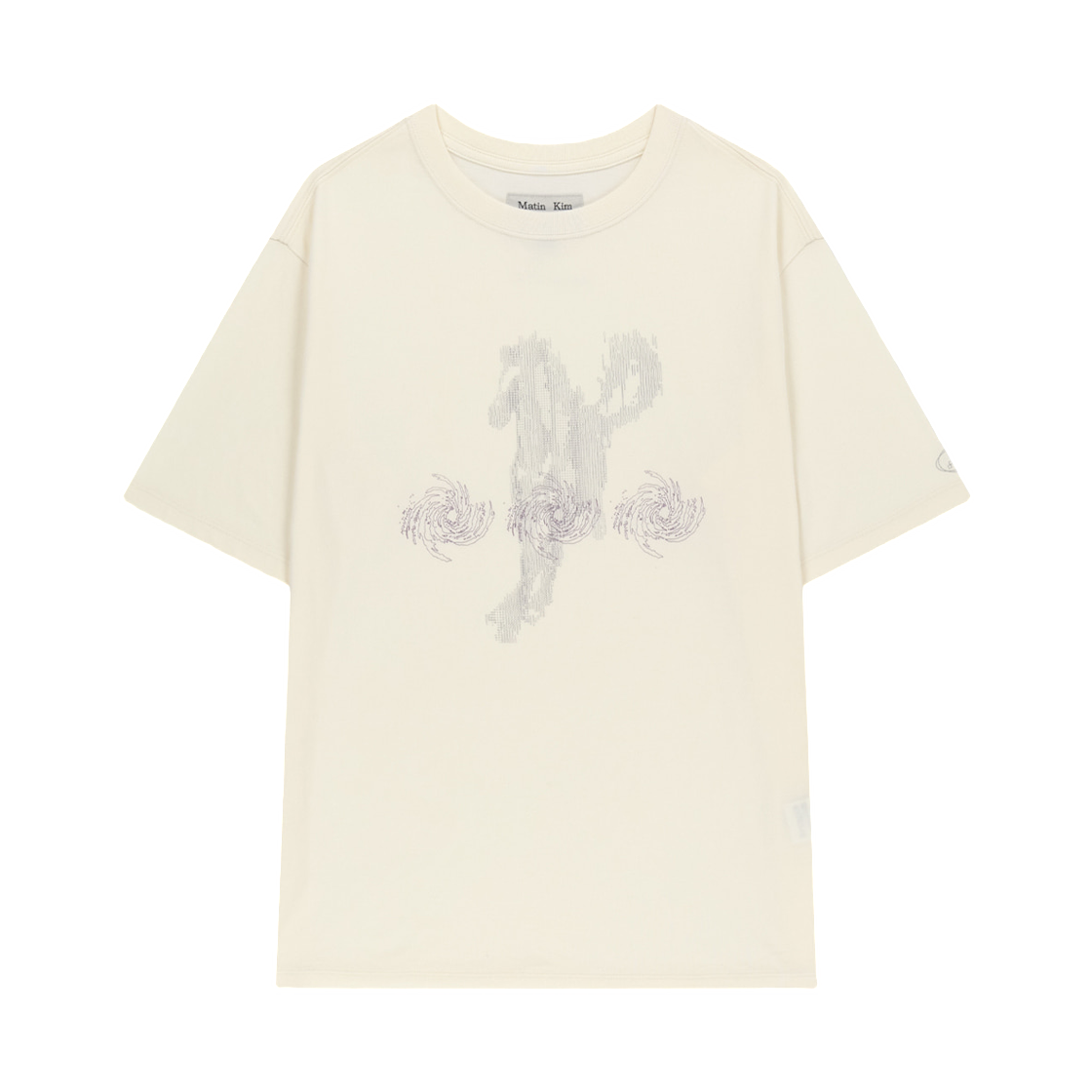 MK2677TS206UIV Matin Kim Pace Sprint Graffiti Top In Ivory