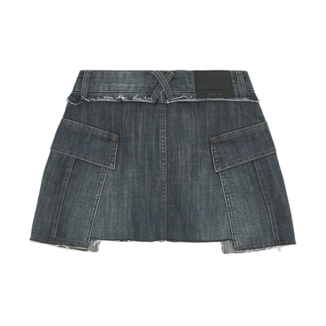 (W) 마뗑킴 카고 미니 데님 스코트 블루((W) Matin Kim Cargo Mini Denim Skort In Blue) - 2