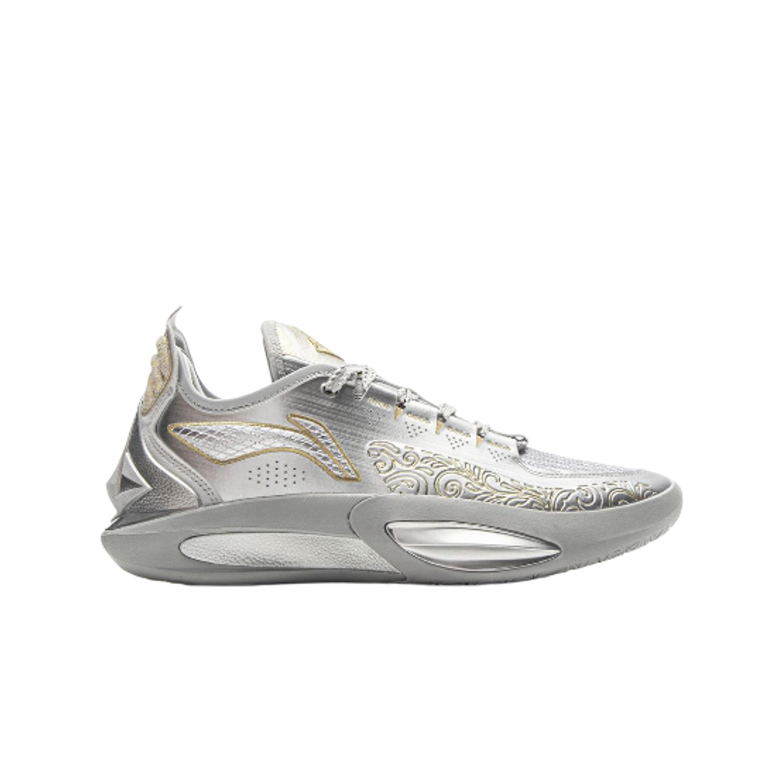 ABAU107-7 LiNing Jimmy Butler 3 Metallic Silver Gold