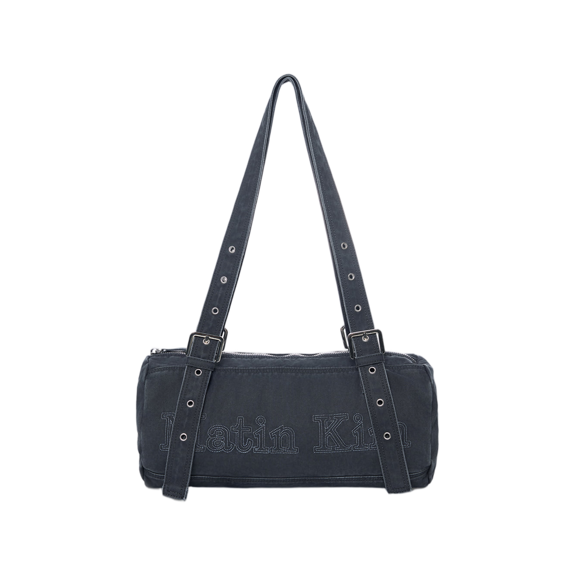 MK2677BG046MNA Matin Kim Vintage Washed Cotton Duffel Bag In Navy